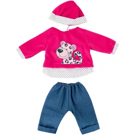 Bayer Design Bayer Puppenkleidung Hose Leopard Pink/Blau (46 cm)