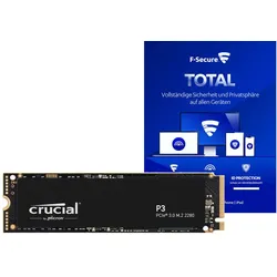 Crucial P3 Plus M.2 PCIe 4.0 NVMe 1TB SSD inkl. F-Secure