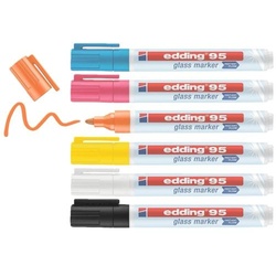 Edding 6er-Pack Glasmarker »edding 95« farbig sortiert mehrfarbig