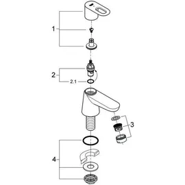 Grohe BauLoop XS-Size Standventil chrom 20422000