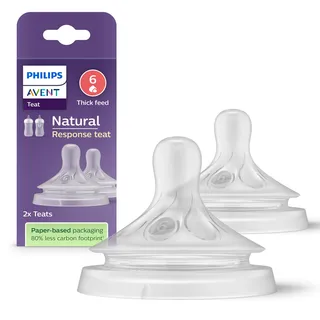Philips Natural Response - Sauger 6, dickflüssige Nahrung, 2er-Pack - SCY966/02