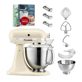 KitchenAid Artisan 5KSM185 Créme Nudelwalzenset