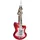 Brubaker Gitarre Rot - Handbemalte Weihnachtskugel aus Glas - Mundgeblasener Christbaumschmuck Figuren lustig Deko Anhänger Baumkugel - ca. 15 cm