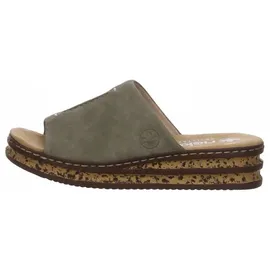 Rieker Pantolette grün in Gr. 36 - Grün - 36