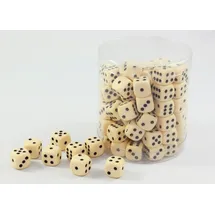 Weible Spiele Würfel elfenbein 100er Pack (05216-1)