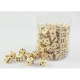 Weible Spiele Würfel elfenbein 100er Pack (05216-1)