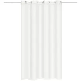 HOMEbasics Dolly Ösen 140 x 225 cm Transparent/Weiß 1 St
