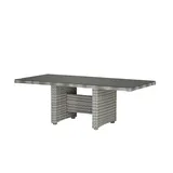 Möbel Kraft Padua Gartentisch 100 x 75,5 cm grau