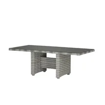 Möbel Kraft Padua Gartentisch 100 x 75,5 cm grau