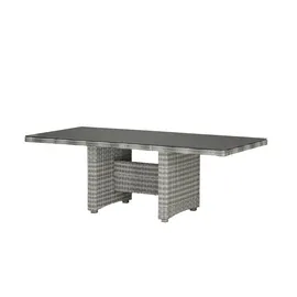 Möbel Kraft Padua Gartentisch 100 x 75,5 cm grau