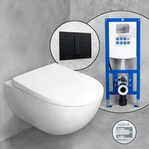 Geberit Acanto Wand-WC mit WC-Sitz Weiß