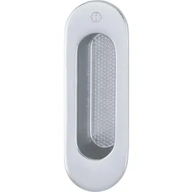 HOPPE Hebeschiebetürmuschel Omega außen oval Aluminium Silber eloxiert