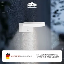 Maxkomfort GmbH Außenwandleuchte Kunststoff 15 W 1600 lm inkl. Bewegungsmelder weiß