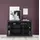 Home Affaire Sideboard HOME AFFAIRE "Rimini", schwarz (schwarz melamin holzstruktur), B:172cm H:102cm T:42cm, Sideboards, Sideboard, mit 3 Türen