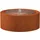 Adezz Wasserspiel Wassertisch Rund Corten-Stahl Rost Braun/Orange