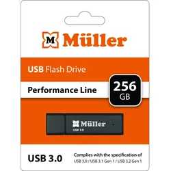 Müller USB-Stick 3.0 / 256GB Performance Line