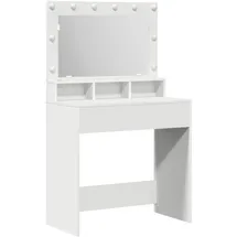 vidaXL Schminktisch mit Regal Weiß 79x41x135 cm