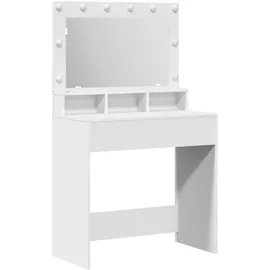 vidaXL Schminktisch mit Regal Weiß 79x41x135 cm