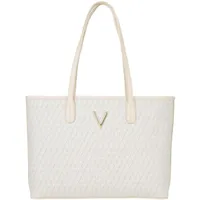 Valentino Queen Re Shopper Kunstleder Ecru/Multi