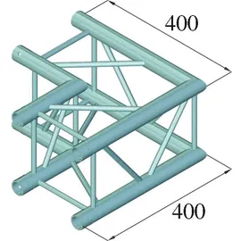 Alutruss DQ4-SPAC21 2-Weg Ecke 90° Schwarz