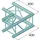 Alutruss DQ4-SPAC21 2-Weg Ecke 90° Schwarz