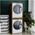 raumhirsch furniture Waschmaschinenumbauschrank 66 x 180 x 51 cm Braun