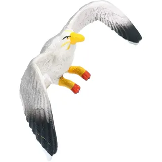 Cabilock Plastikmöwenfigur in Weiß mit Lebensechtem Möwendesign und Feiner Verarbeitung Mikrolandschaft Dekoration für Innen und Außenbereich Kleines Nautisches Vogelhandwerk Ornament