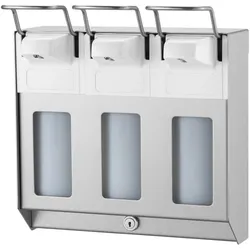 MediQo-line Desinfektion/Seifen-Spender TRIO 500ml  Edelstahl  - artikel 8320