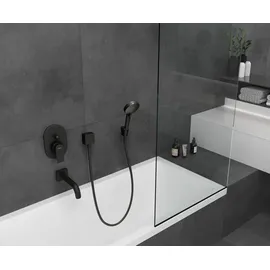 Hansgrohe FixFit Square mit Rückflussverhinderer mattschwarz