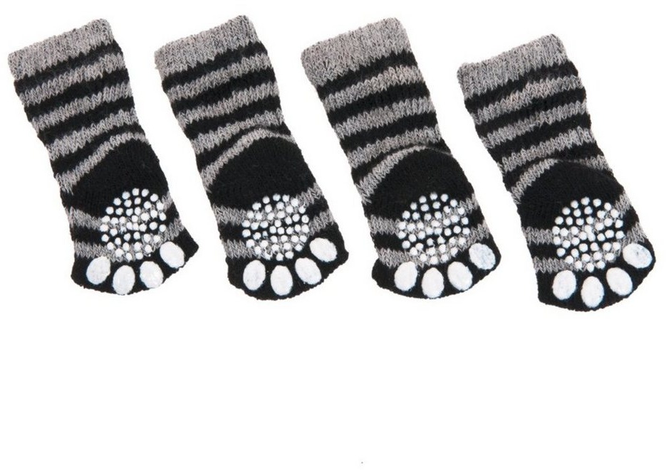 Karlie Hundekostüm Doggy Socks schwarz-grau Größe: L / Länge: 59 mm, Breite: 50 mm