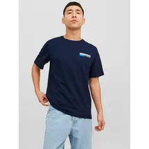 JACK & JONES Rundhalsshirt »JJECORP LOGO TEE PLAY SS O-NECK NOOS«, blau