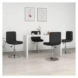 vidaXL Esszimmerstühle 4 Stk. Schwarz Kunstleder