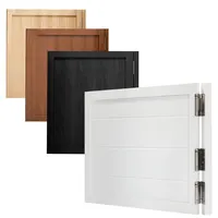 Schwingtür aus Holz, Western Saloontüren, Einzelne-Pendeltür Anpassbar, Cafe Türe, Retro Trennwandtür for Kneipe Restaurant Terrasse Garteneingang, Salontür Automatisch Schließende, Innentür