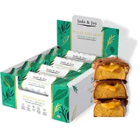 Jade & Joy Kollagen Protein Riegel, gesalzenes Karamell, 15g Protein, 2,5g pflanzliches Kollagen, Hyaluronsäure, zuckerarm, glutenfrei, milchfrei, 12x50g