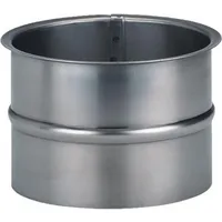 Buderus Abgasrohr-Wandfutter Stahl 130 x 1 mm 120 mm lang