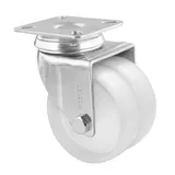 Wagner System GmbH Lenkrolle Doppelrolle ECO Ø 75 mm 100 kg Weiß
