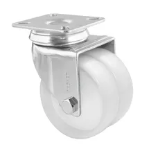 Wagner System GmbH Lenkrolle Doppelrolle ECO Ø 75 mm 100 kg Weiß