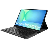 Cazy Qwertz Tastatur Hülle mit magnetisch Abnehmbarer Tastatur (DE, Samsung Galaxy Tab S10 FE+), Tablet Tastatur, Schwarz