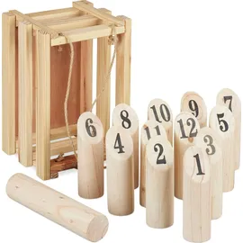Relaxdays Kubb mit Transportbox