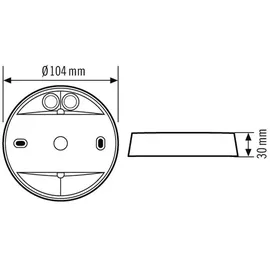 ESYLUX AP-Dose-C ws Aufputzdose