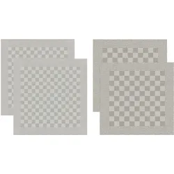 Geschirrtuch DDDDD "Barbeque", grau (taupe), 4 tlg., 100 % Baumwolle, 100% Baumwolle, Geschirrtücher, Combiset: 2 Küchentücher & 2 Geschirrtücher