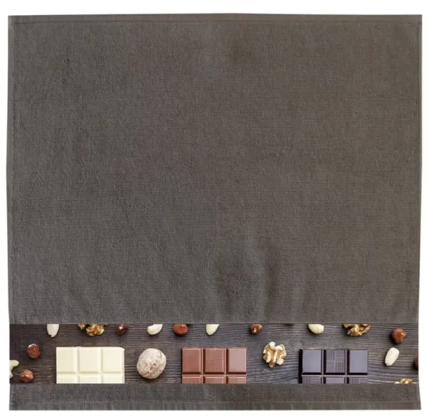 framsohn Geschirrtuch Frottier 'Schokolade' 50 x 50 cm Braun