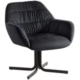 KADIMA DESIGN Loungesessel Samt Design Clubsessel mit Metallbeine, in Schwarz | Gr.: onesize