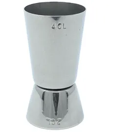DanDiBo Ambiente Jigger 2cl 4cl Doppelmessbecher 971 Messbecher Cocktail 20 Ml 40 Ml Edelstahl Barmaß Dosierer Alkohol Zertifikat Bar