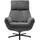 die planbar Relaxsessel DIE PLANBAR "MP-RS20079", schwarz (cyber anthrazit), B:79cm H:108cm T:89cm, 100% recyceltes Polyester, Sessel, Relaxsessel, 360 drehbar, Wippfunktion zusätzlich wählbar, Kaltschaumpolsterung