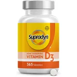 Supradyn Vitamin D Tabletten 2000 IE hochdosiert (50 μg) - Vitamin D3 zur Unterstützung des Immunsystems und der Knochengesundheit* - 365 Tabletten für einen Jahresvorrat