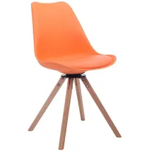 CLP Besucherstuhl Troyes Kunstleder orange