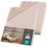 Nyvi Kinder Spannbettlaken Junior für Kinderbettmatratzen bis 12cm Höhe