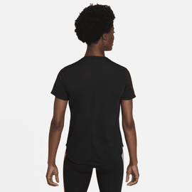 Nike One Df Ss Std Top Shirt, Black/White, S