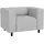 s-style möbel Sessel Gustav Cord 1 75 x 75 x 75 cm Grau